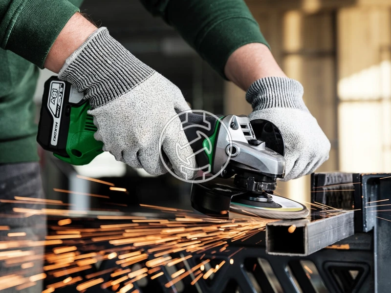 HiKOKI G18DSL2WUZ akkus sarokcsiszoló 18 V | 125 mm | 9000 RPM | Szénkefés | Akku és töltő nélkül | HSC kofferben