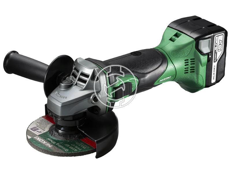 HiKOKI G18DSL2W3Z akkus sarokcsiszoló 18 V | 125 mm | 9000 RPM | Szénkefés | Akku és töltő nélkül | HSC kofferben