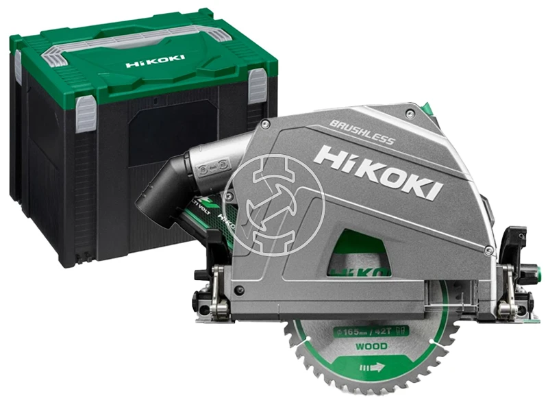 HiKOKI C3606DPAW2Z akkus merülő körfűrész 36 V | Fűrészlap 165 mm x 30 mm | Vágás max. 66 mm | Akku és töltő nélkül | HSC kofferben