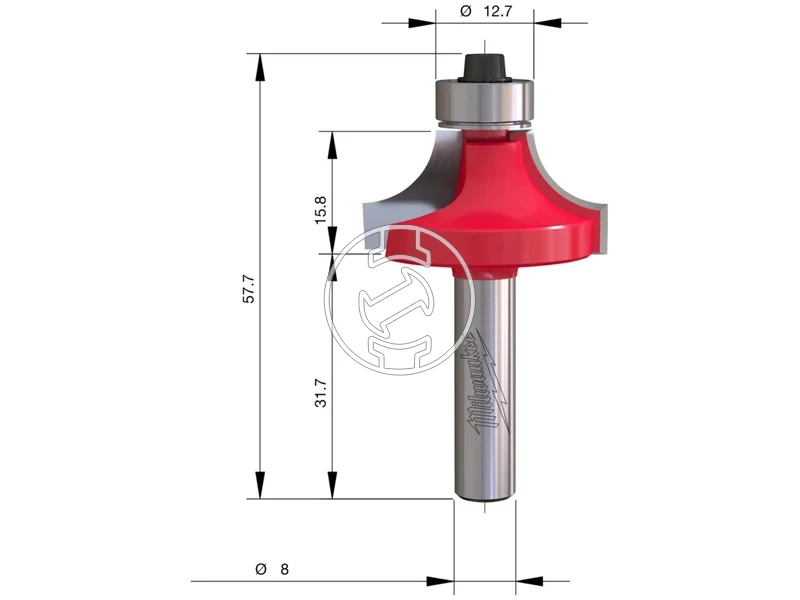 Kép: Homoru lekerekito maro S8 317573 mm-1db.webp