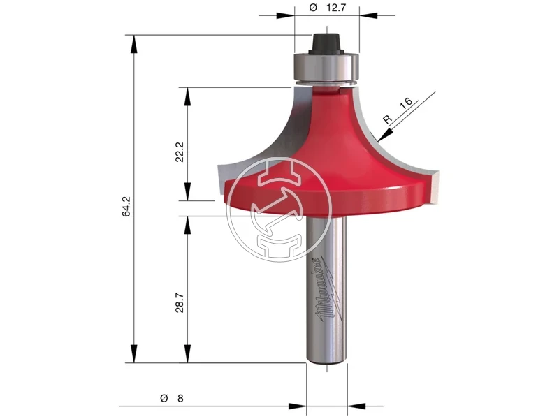 Kép: Homoru lekerekito maro S8 445635 mm-1db.webp