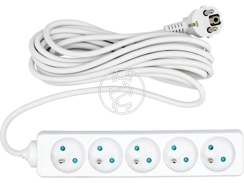 Kép: Hosszabbito eloszto foldelt vedoerintkezos 5 aljzatos 5 m.webp