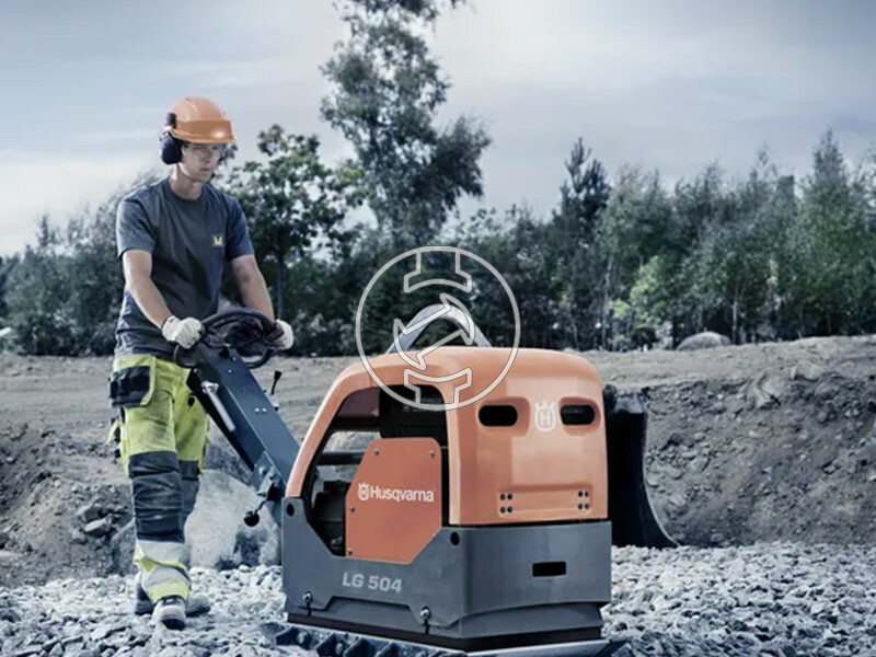 Husqvarna LG 504 Hatz 1D81Z Electric start robbanómotoros lapvibrátor