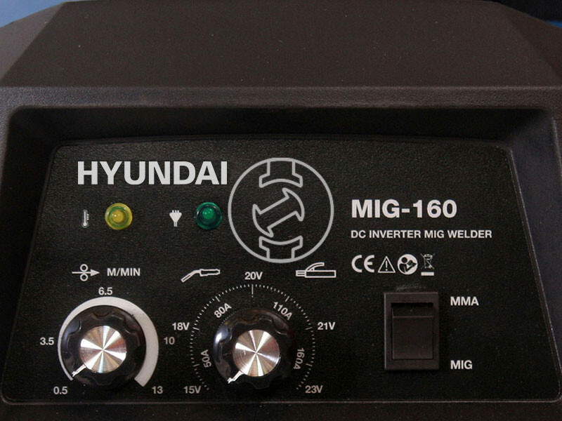Hyundai MIG-160 fogyóelektródás védőgázas inverteres hegesztő