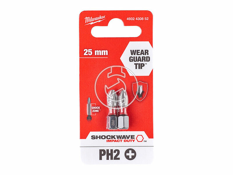 Milwaukee 25 mm | PH2 | 1/4 inch phillips behajtóbit 2 db