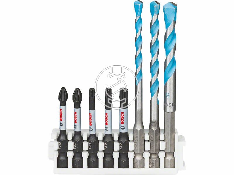 Impact Control csavarbit és MultiConstruction fúró csomag, 8 db