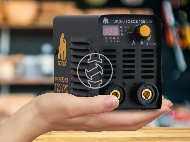 Iweld GORILLA MICROFORCE 120 VRD bevontelektródás inverteres hegesztőgép