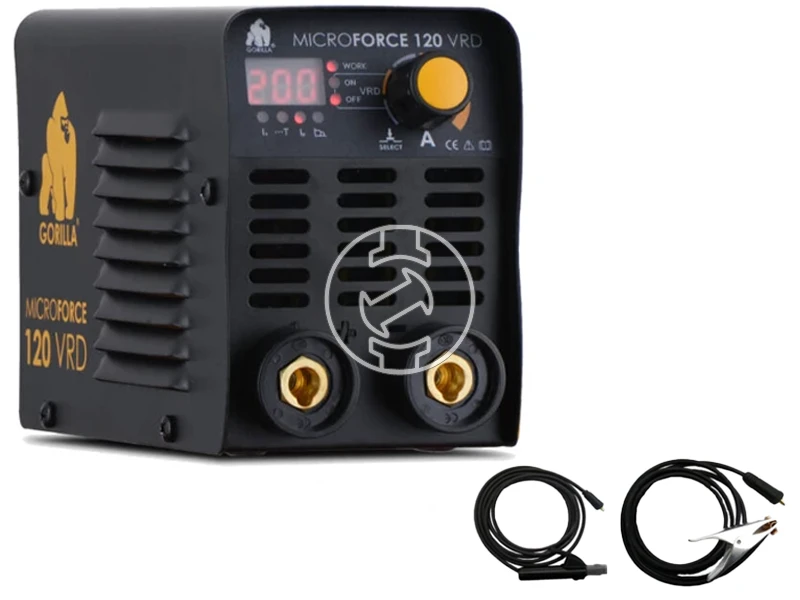 Iweld GORILLA MICROFORCE 120 VRD bevontelektródás inverteres hegesztőgép 10 - 110 A | 230 V