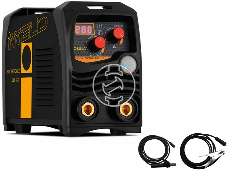 Iweld Gorilla Pocketforce 200 bevontelektródás inverteres hegesztőgép 5 - 200 A | 230 V