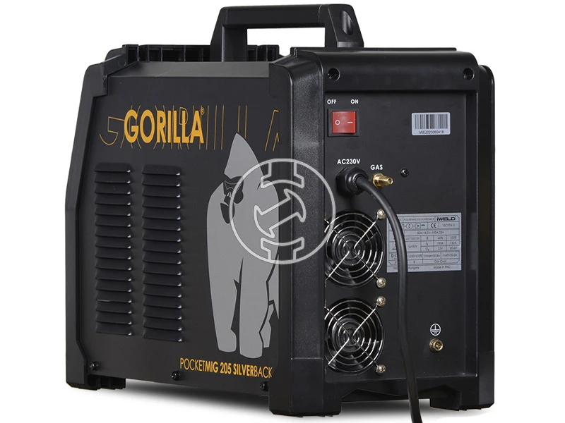 Iweld Gorilla Pocketmig 205 Aluflux fogyóelektródás védőgázas inverteres hegesztő 50 - 190 A | 230 V