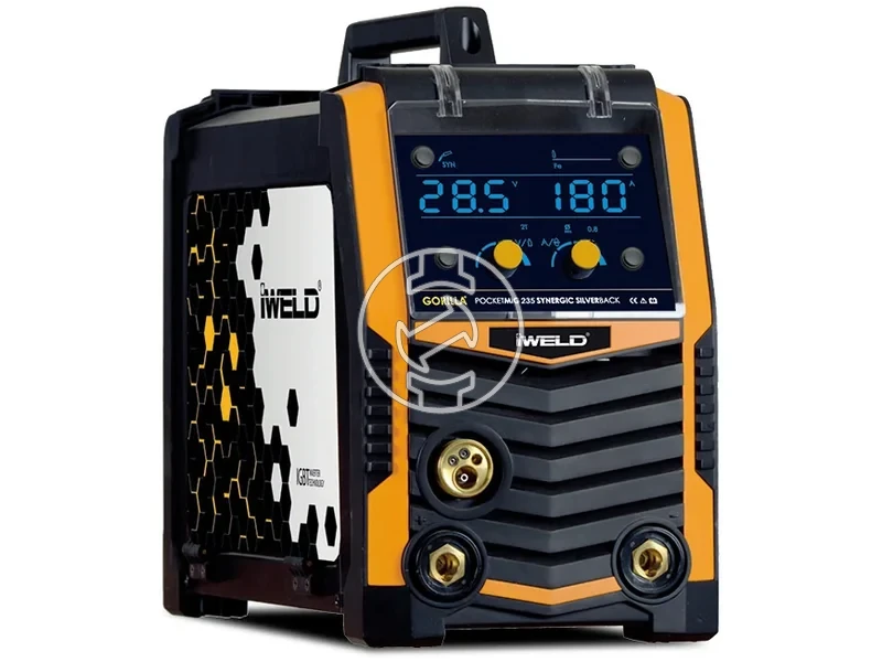 Kép: IWELD GORILLA POCKETMIG 235 SYNERGIC SILVERBACK hegeszto inverter.webp