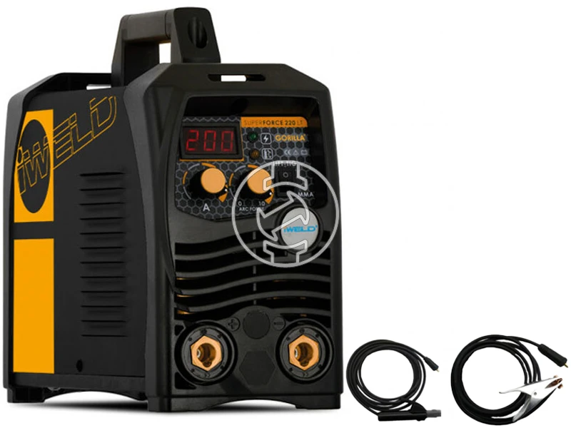 Iweld GORILLA SUPERFORCE 220 LT bevontelektródás inverteres hegesztőgép 20 - 200 A | 230 V