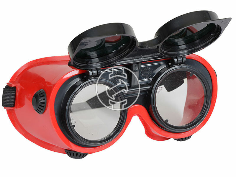 Iweld védőszemüveg DIN5 (piros)