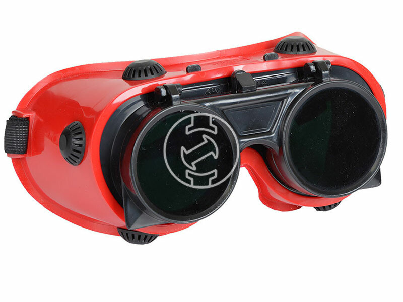 Iweld védőszemüveg DIN5 (piros)