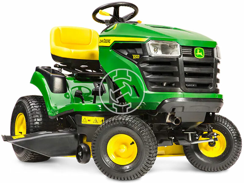 John Deere X107 benzinmotoros fűnyíró traktor