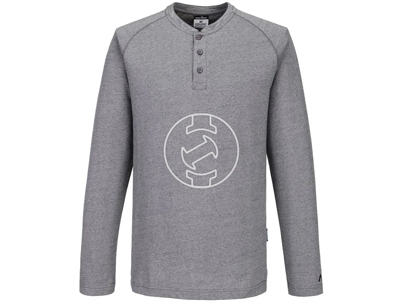 Kép: KA370 - KA3 Henley T-Shirt LS XXL.webp