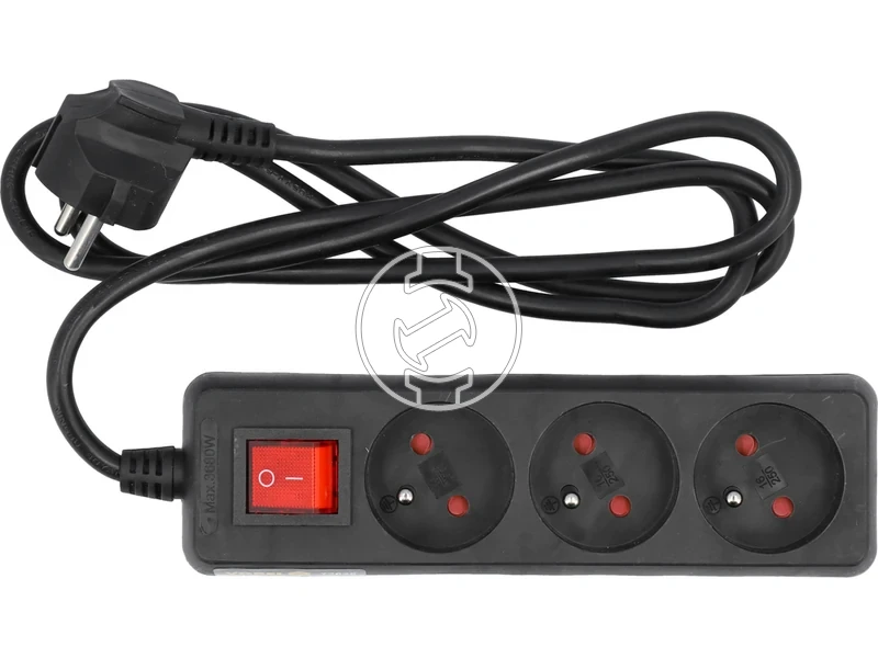 Kép: Kapcsolos eloszto 3 aljzatos 15 m vedoerintkezos Schuko.webp