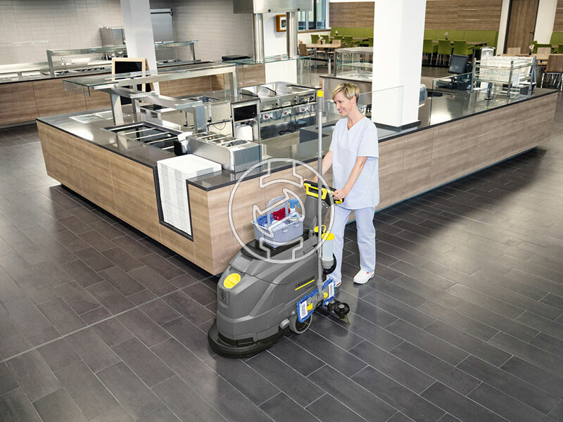 Karcher BD 43/25 C akkus padlótisztító