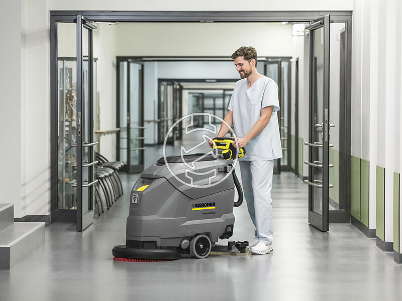 Karcher BD 50/50 C Classic V900 akkus padlótisztító