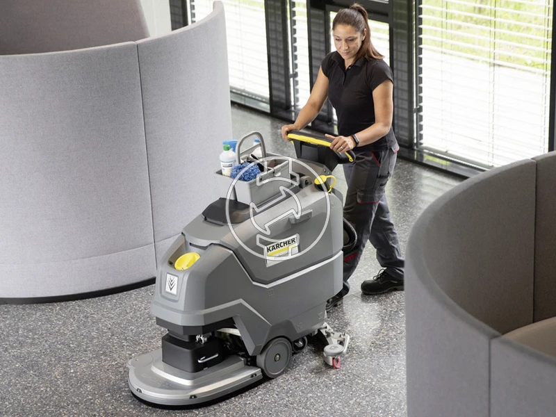 Karcher BD 50/55 W Bp Pack akkus padlótisztító 115 Ah