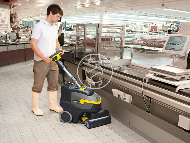 Karcher BR 35/12 C akkus padlótisztító