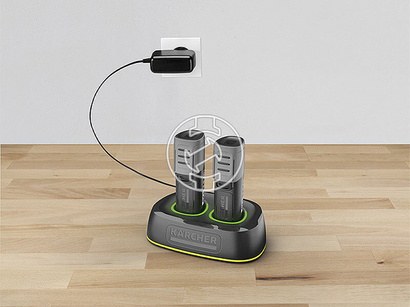 Karcher Dual akkumulátortöltő szerszámgépekhez 4V
