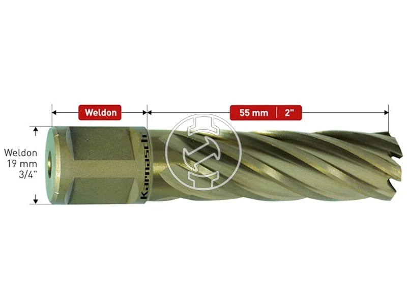 Kép: Karnasch Gold-Line fem magfuro weldon 18 x 55 mm_1.webp