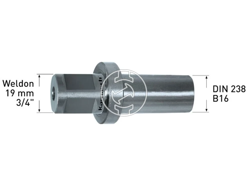Kép: Karnasch weldon adapter 19mm - B16_1.webp