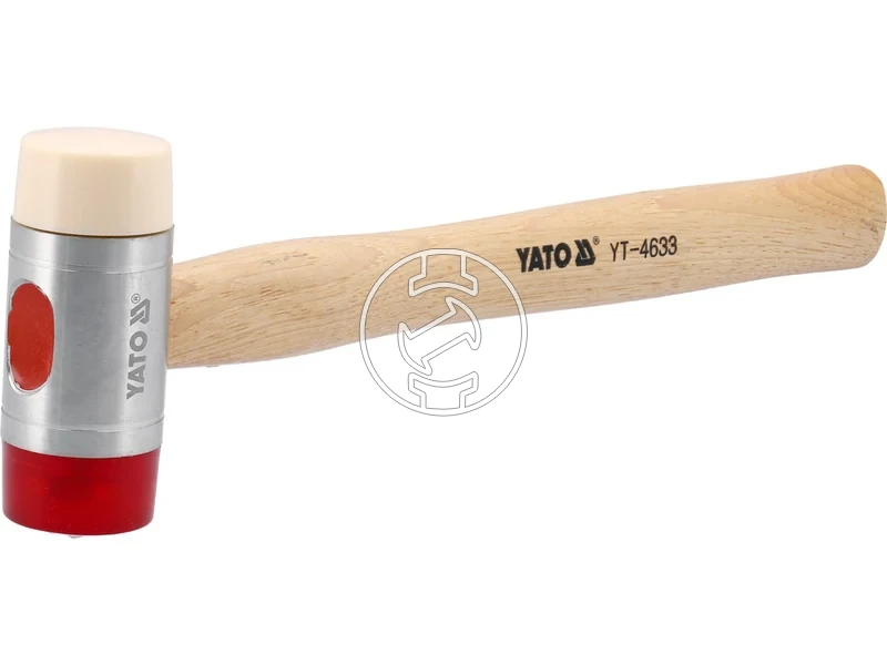 Kép: Ketoldalas lagykalapacs PU es nylon fejjel fa nyellel 45 mm.webp