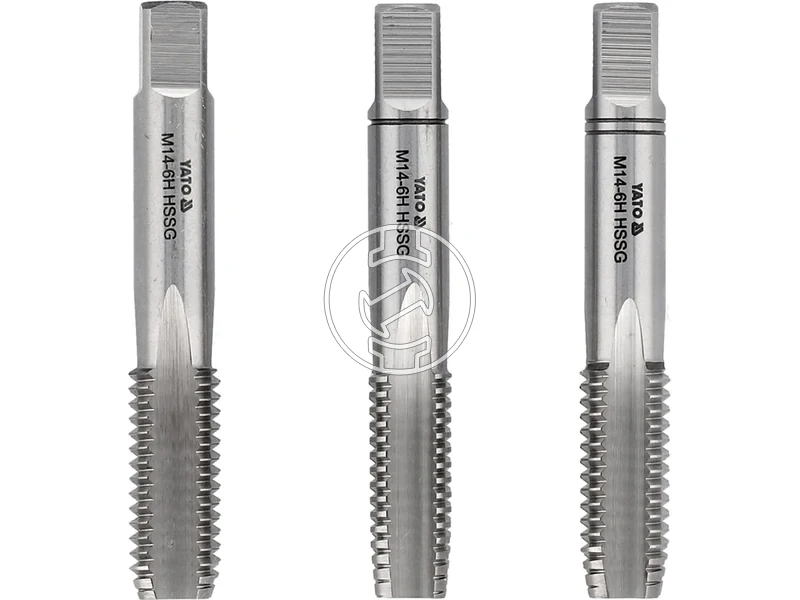 Kép: Kezi menetfuro keszlet M14 3 reszes HSS M2.webp