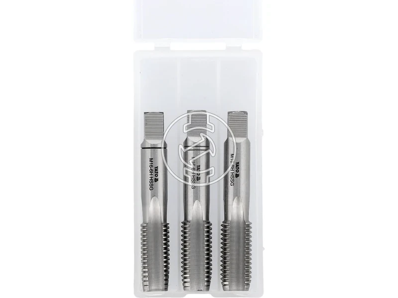 Kép: Kezi menetfuro keszlet M16 3 reszes HSS M2.webp