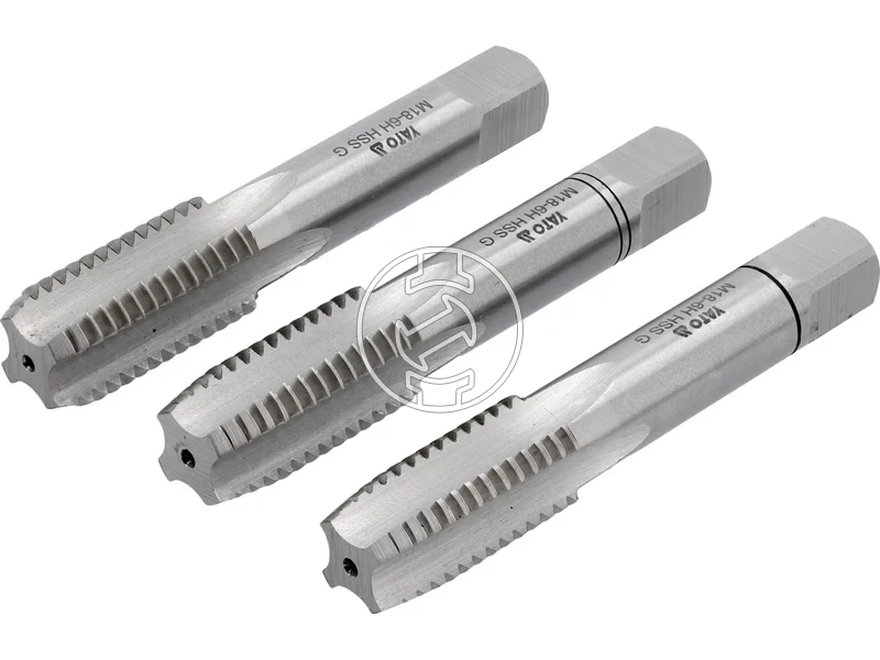 Kép: Kezi menetfuro keszlet M18 3 reszes elovagokozepsofenek HSS M2.webp