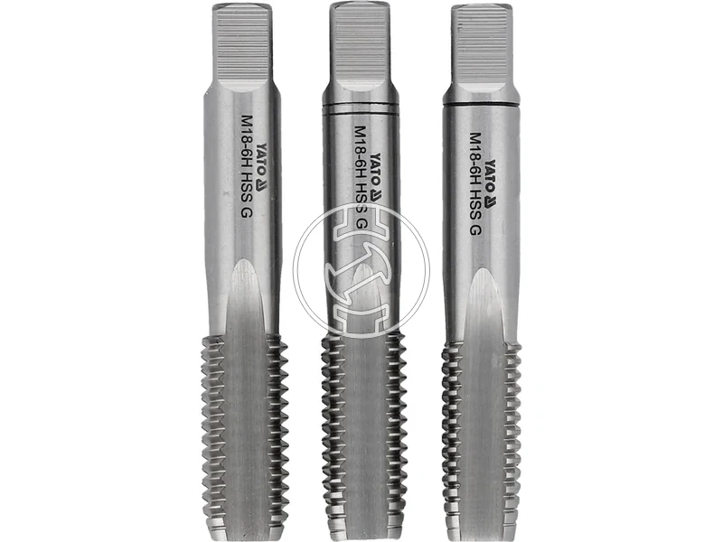 Kép: Kezi menetfuro keszlet M18 3 reszes elovagokozepsofenek HSS M2.webp