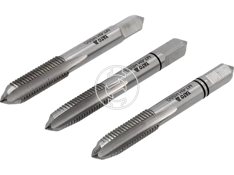 Kép: Kezi menetfuro keszlet M7 3 reszes HSS M2.webp