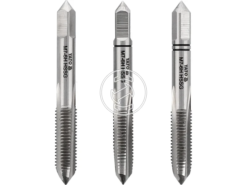 Kép: Kezi menetfuro keszlet M7 3 reszes HSS M2.webp