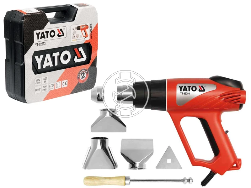 Yato YT-82293 elektromos kézi hőlégfúvó 2000 W, 600 °C, LED kijelző