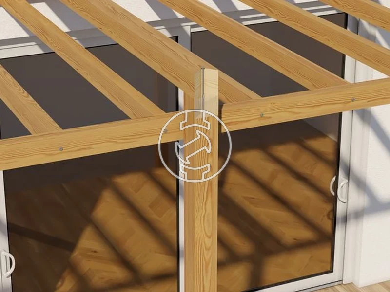 Kép: KLIMAS 80x280 faszerkezet csavar TX sarga sullyesztett feju.webp