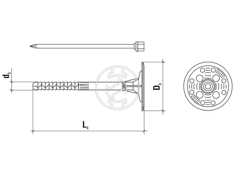 Kép: KLIMAS Szigetelesrogzito fem feszitocsappal es hosszu beagyazasi melyseggel 10 x 240 100db..webp