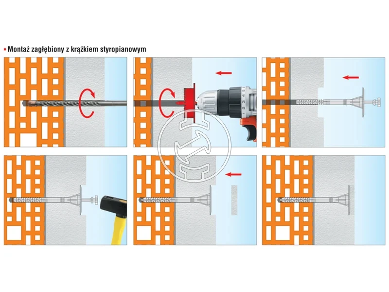 Kép: KLIMAS Szigetelesrogzito muanyag feszitocsappal es hosszu beagyazasi melyseggel 10 x 200 200db..webp