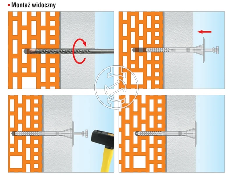 Kép: KLIMAS Szigetelesrogzito muanyag feszitocsappal es hosszu beagyazasi melyseggel 10 x 220 100db..webp
