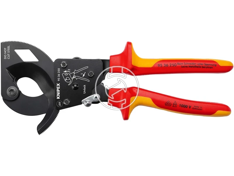 Kép: Knipex racsnis szigetelt kabelvago 250 mm_0.webp