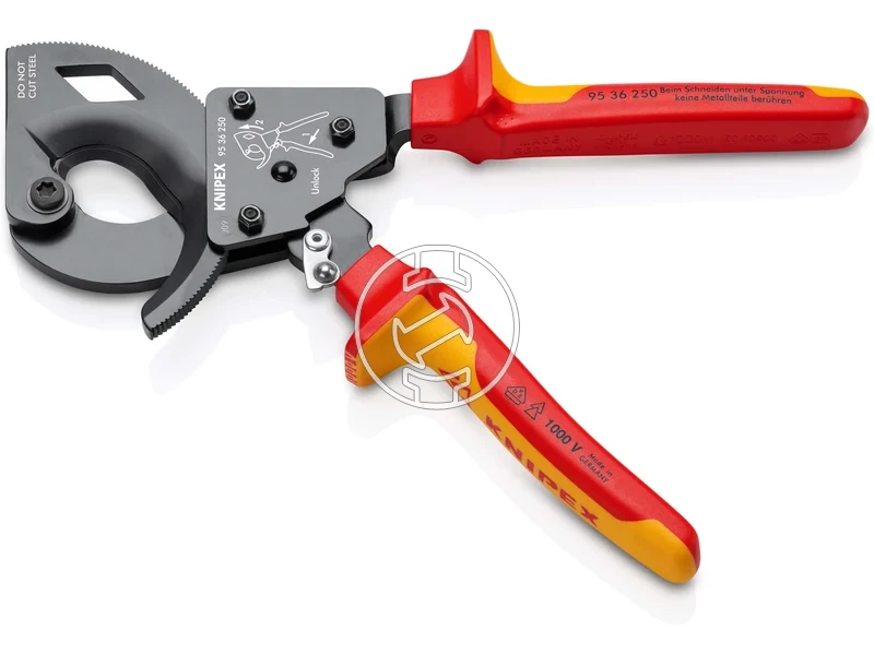 Kép: Knipex racsnis szigetelt kabelvago 250 mm_1.webp