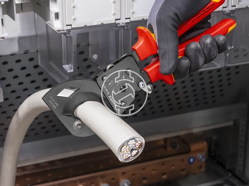Kép: Knipex racsnis szigetelt kabelvago 250 mm_2.webp