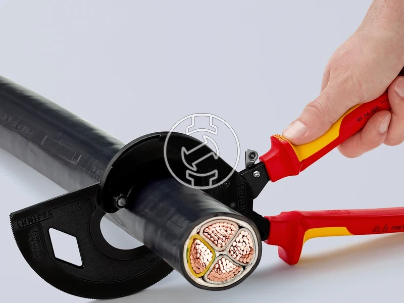 Kép: Knipex racsnis szigetelt kabelvago 320 mm_2.webp