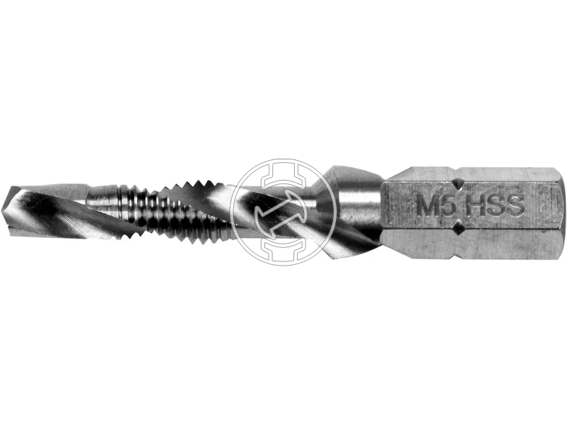 Kép: Kombinalt furomenetfuro M5 HEX hatszog szar.webp