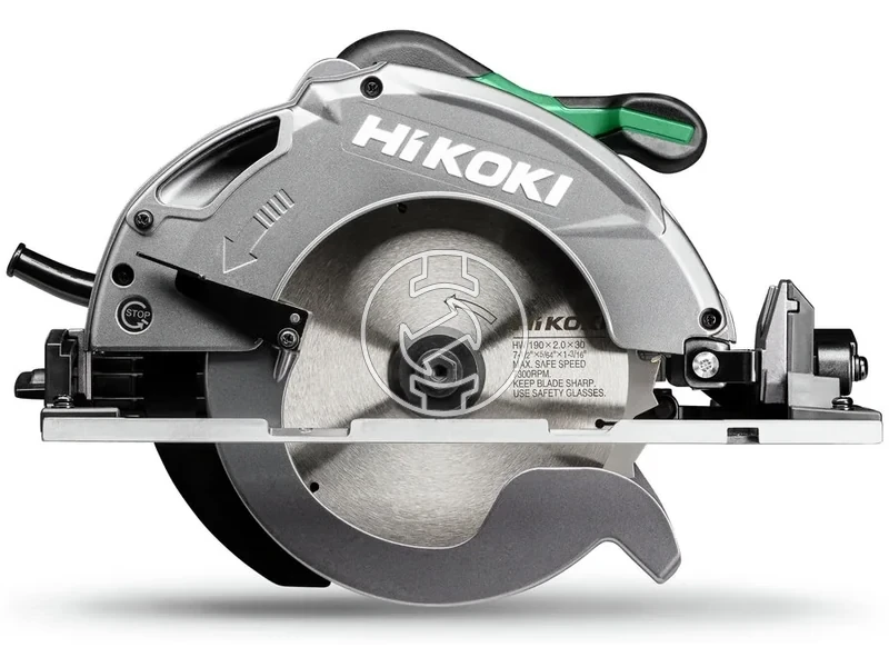 Kép: Korfuresz 1300W 190mm vm 66mm 5.2 kg hasitoek 4m kabelkabelrogzitoelektromos fekparhuzam allitocsuszo sines talp Hitbox.webp