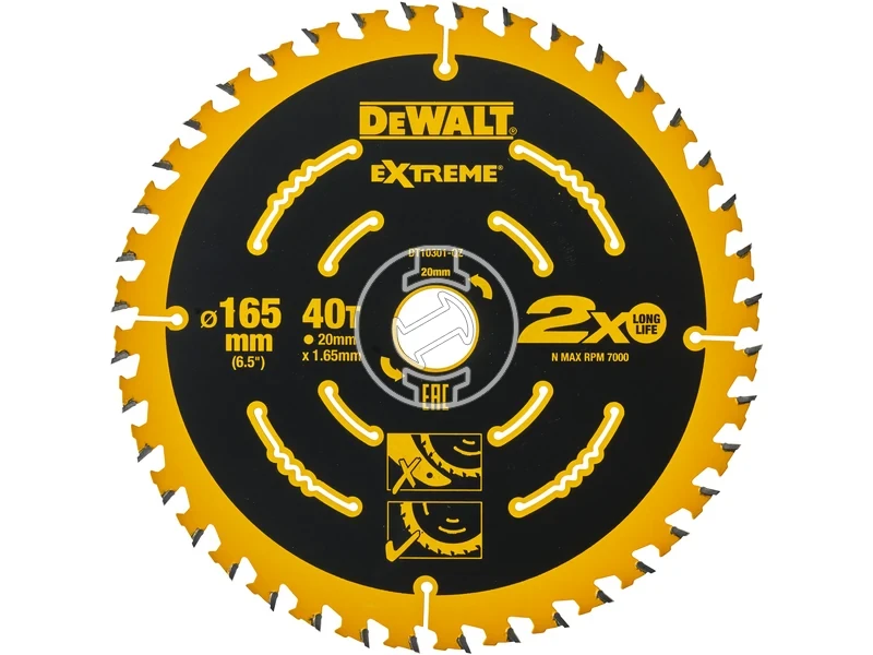 Kép: KORFURESZLAP EXTREME 165 X 20MM 40T.webp