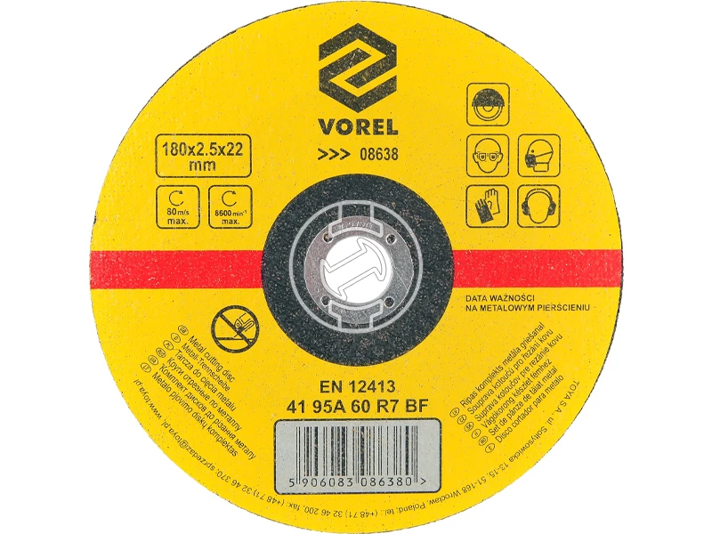 Vorel vágókorong 180 x 2,5 x 22 mm