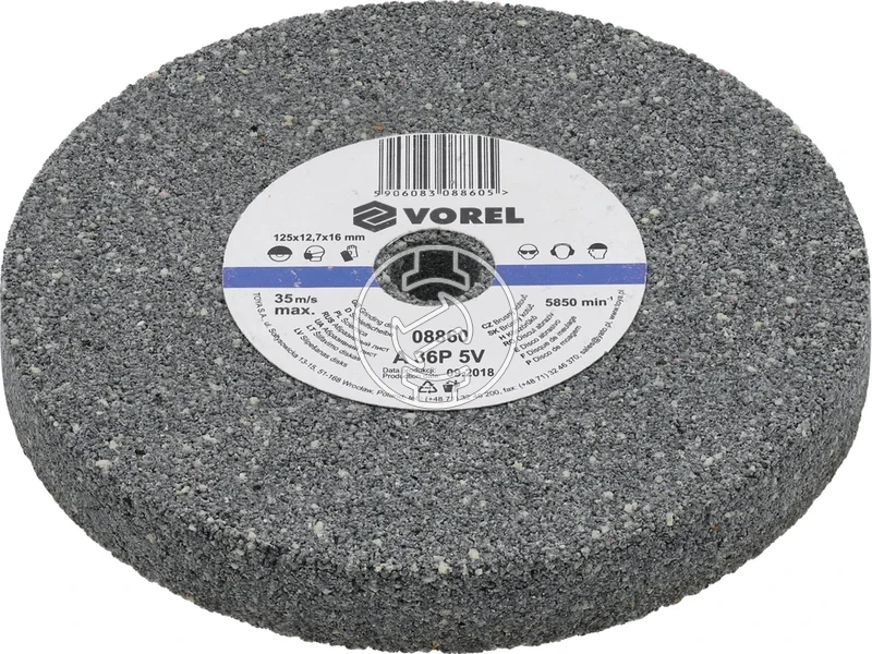 Kép: Koszorukorong 125 x 127 x 17 mm durva szemcse.webp