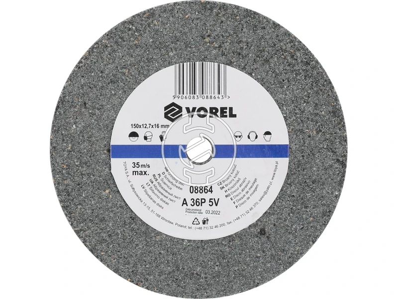 Kép: Koszorukorong 150 x 127 x 17 mm durva szemcsezetu.webp